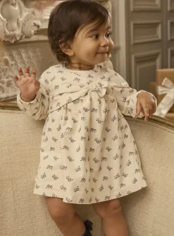 Sergent Major Robe-Robe en velours c&ocirc;tel&eacute; imprim&eacute;