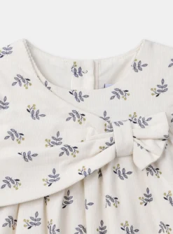 Sergent Major Robe-Robe en velours côtelé imprimé