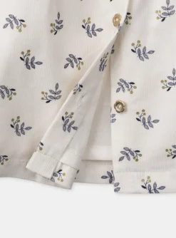 Sergent Major Robe-Robe en velours côtelé imprimé