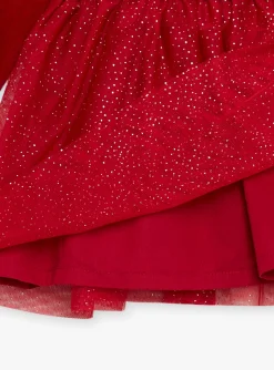 Sergent Major Robe-Robe fantaisie en velours et en tulle