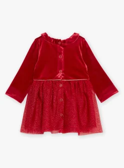 Sergent Major Robe-Robe fantaisie en velours et en tulle