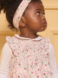 Sergent Major Robe-Robe fleuri à smocks
