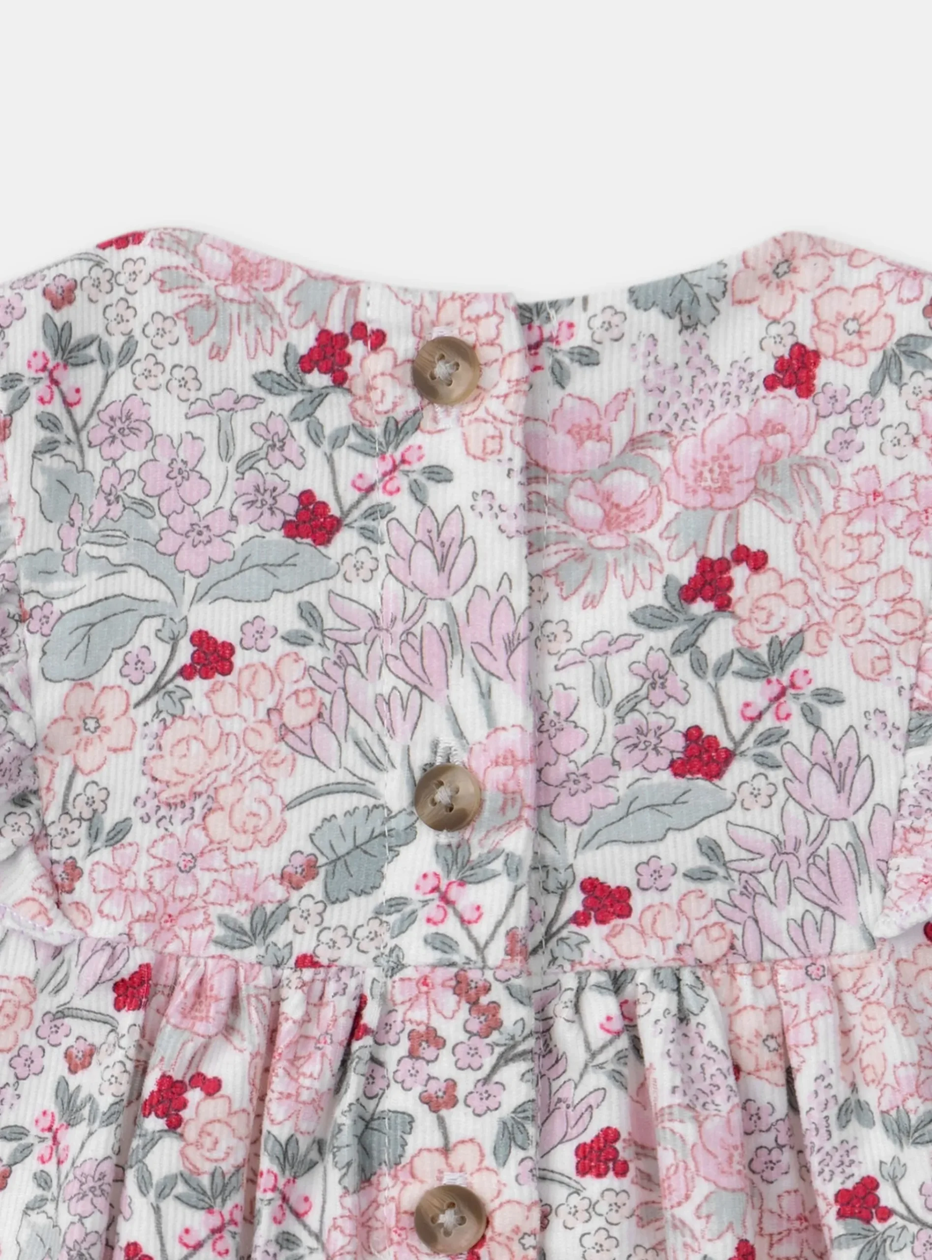 Sergent Major Robe-Robe fleuri à smocks