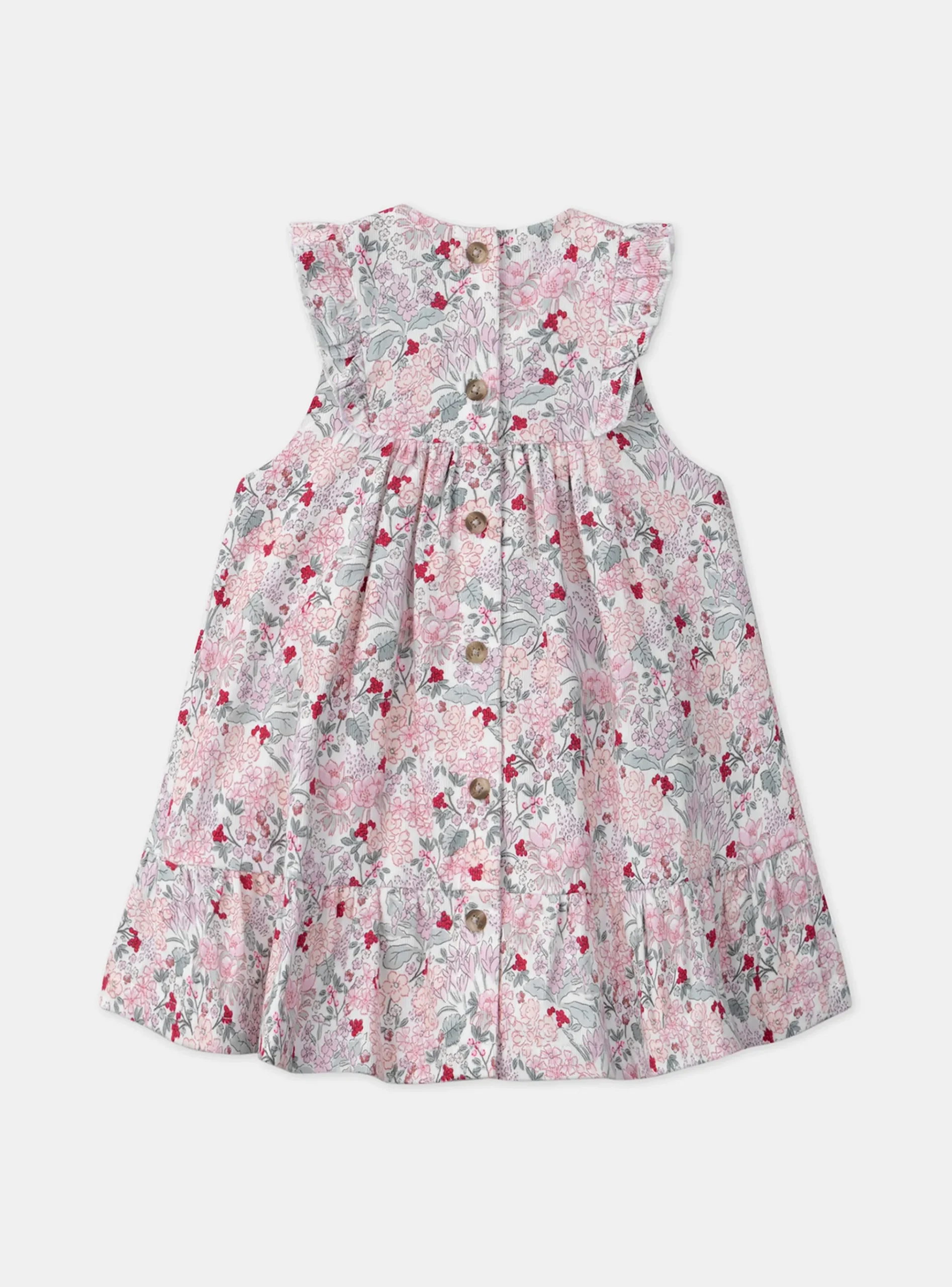 Sergent Major Robe-Robe fleuri à smocks