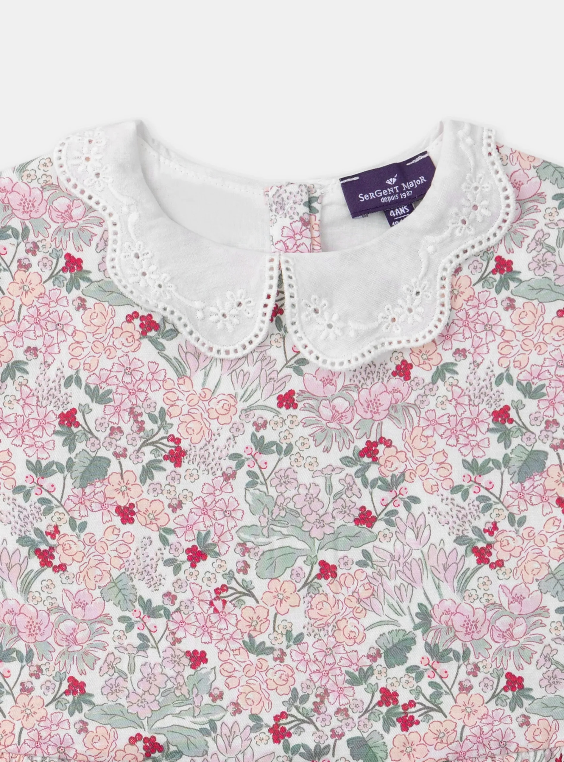 Sergent Major Robe & Combinaison-Robe fleurie col claudine