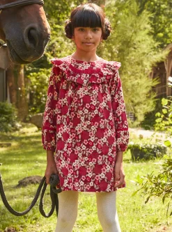 Sergent Major Robe & Combinaison-Robe fleurie en velours côtelé