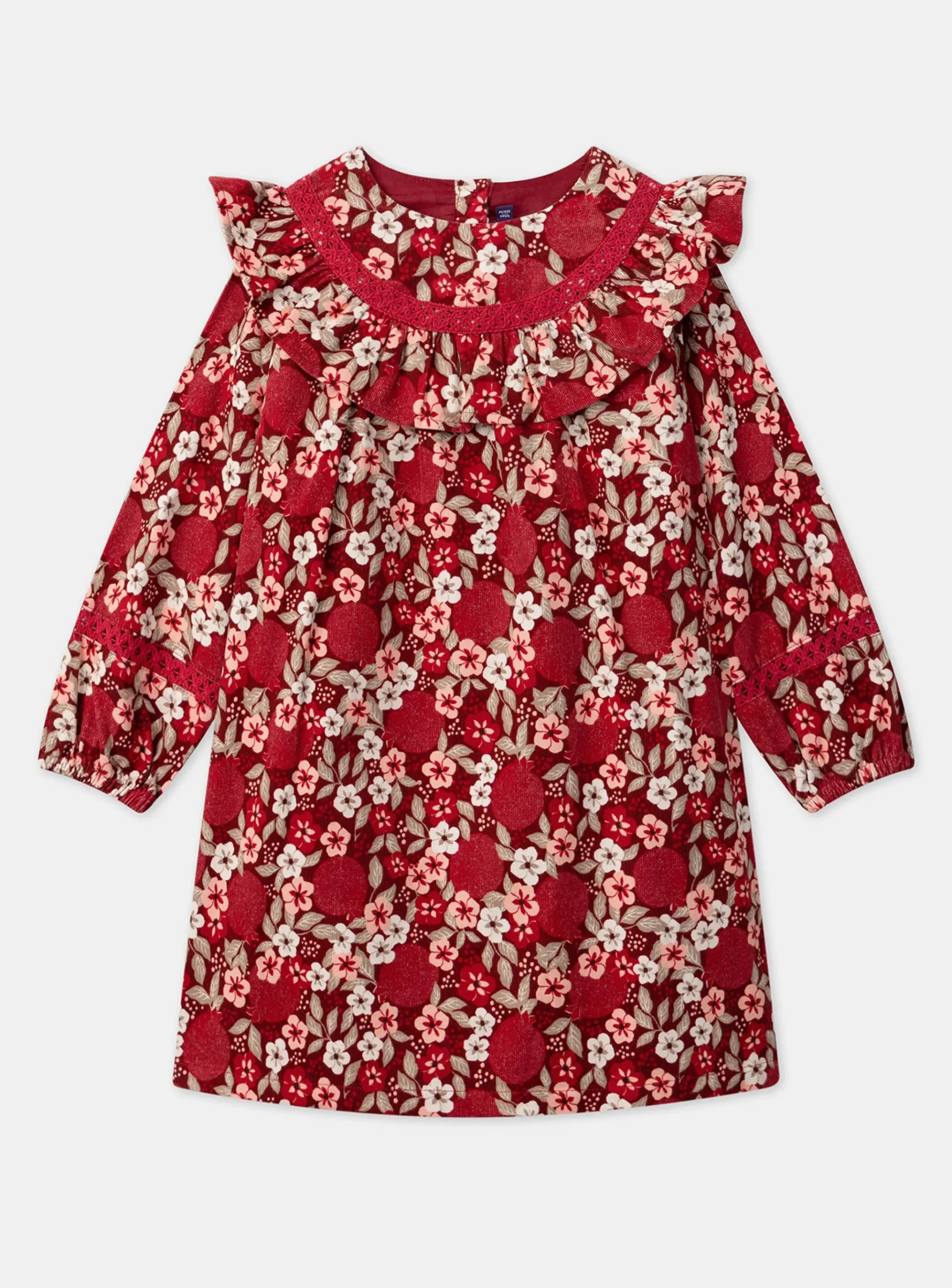 Sergent Major Robe & Combinaison-Robe fleurie en velours côtelé