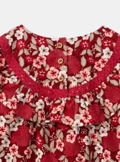 Sergent Major Robe & Combinaison-Robe fleurie en velours côtelé