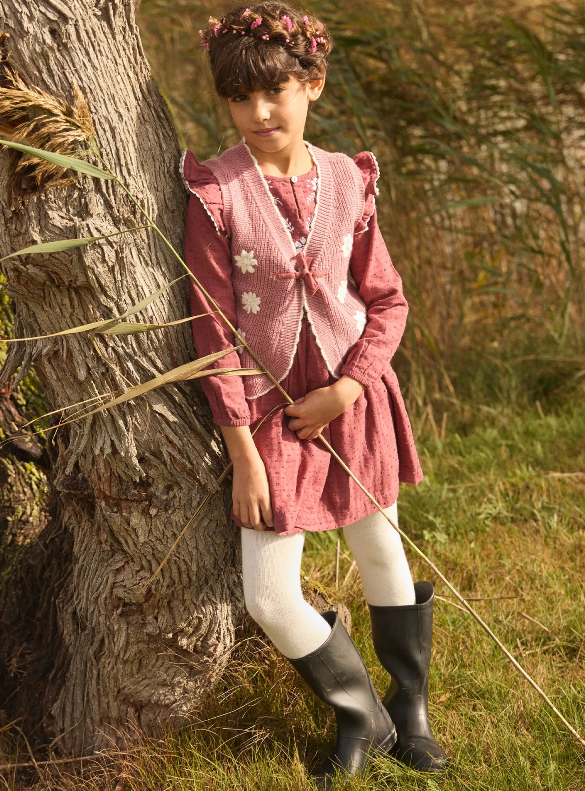 Sergent Major Robe & Combinaison-Robe gaze de coton brodée