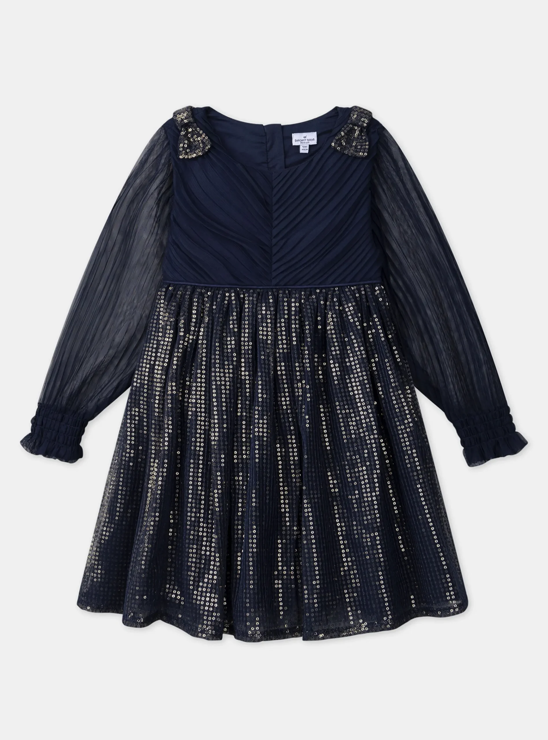 Sergent Major Robe & Combinaison-Robe marine à sequins dorés