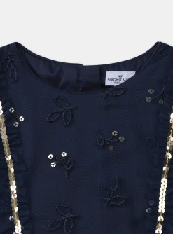 Sergent Major Robe & Combinaison-Robe marine en tulle