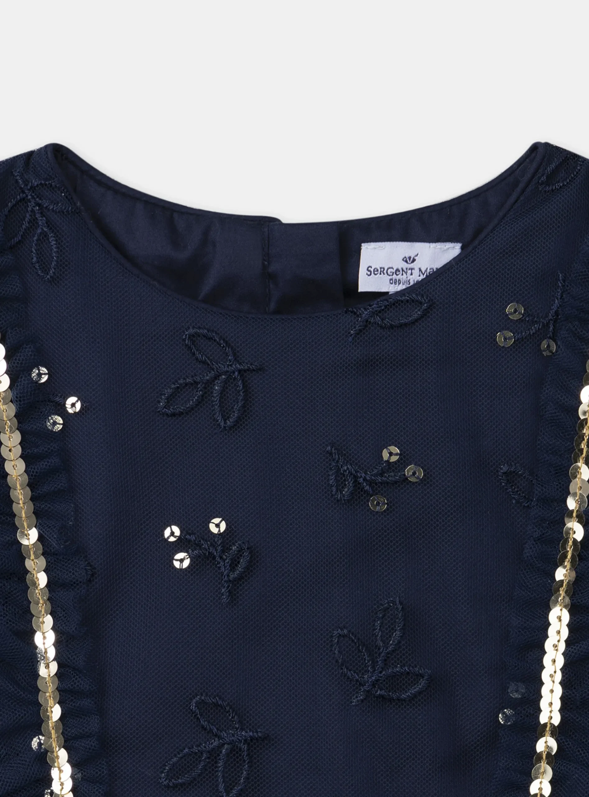 Sergent Major Robe & Combinaison-Robe marine en tulle