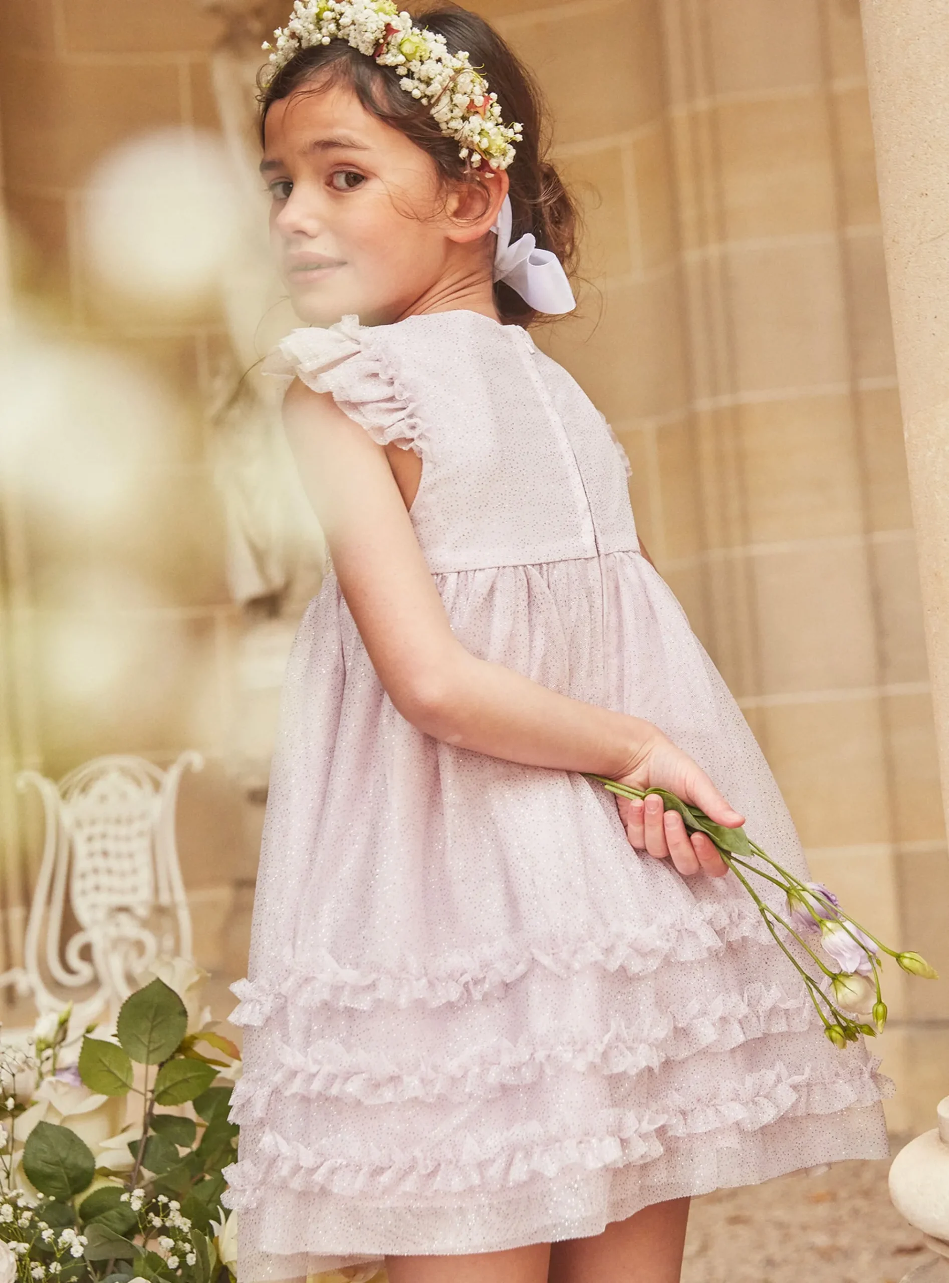Sergent Major Robe & Combinaison-Robe parme en tulle