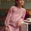 Sergent Major Robe & Combinaison-Robe  pull rose