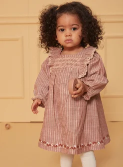 Sergent Major Robe-Robe ray&eacute;e avec fils m&eacute;tallis&eacute;s