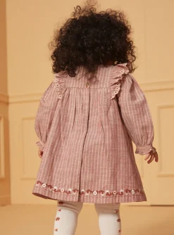 Sergent Major Robe-Robe ray&eacute;e avec fils m&eacute;tallis&eacute;s
