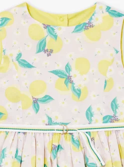 Sergent Major Robe & Combinaison-Robe r&eacute;versible jaune en satin de coton