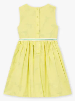 Sergent Major Robe & Combinaison-Robe r&eacute;versible jaune en satin de coton