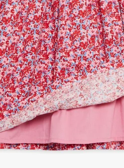 Sergent Major Robe & Combinaison-Robe rose, rouge et lilas &agrave; imprim&eacute; fleuri