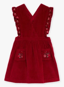 Sergent Major Robe & Combinaison-Robe rouge en velours c&ocirc;tel&eacute;