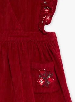 Sergent Major Robe & Combinaison-Robe rouge en velours c&ocirc;tel&eacute;