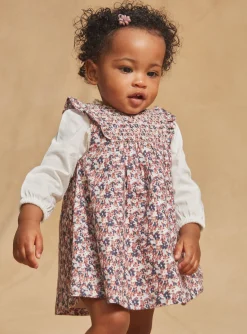 Sergent Major Robe-Robe sans manches beige &agrave; imprim&eacute; fleuri