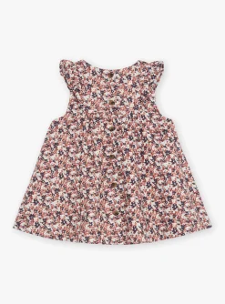 Sergent Major Robe-Robe sans manches beige &agrave; imprim&eacute; fleuri