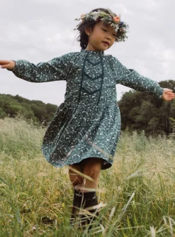 Sergent Major Robe & Combinaison-Robe vert &eacute;meraude &agrave; imprim&eacute; fleuri