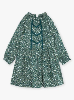 Sergent Major Robe & Combinaison-Robe vert &eacute;meraude &agrave; imprim&eacute; fleuri