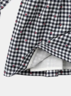 Sergent Major Robe & Combinaison-Robe  vichy &agrave; motifs fleurs