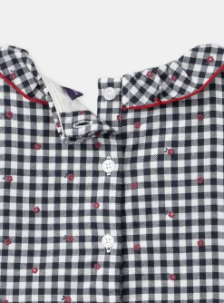 Sergent Major Robe & Combinaison-Robe  vichy &agrave; motifs fleurs