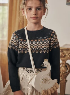 Sergent Major Sac, Cartable & Parapluie-Sac bandouli&egrave;re &eacute;cru cygne