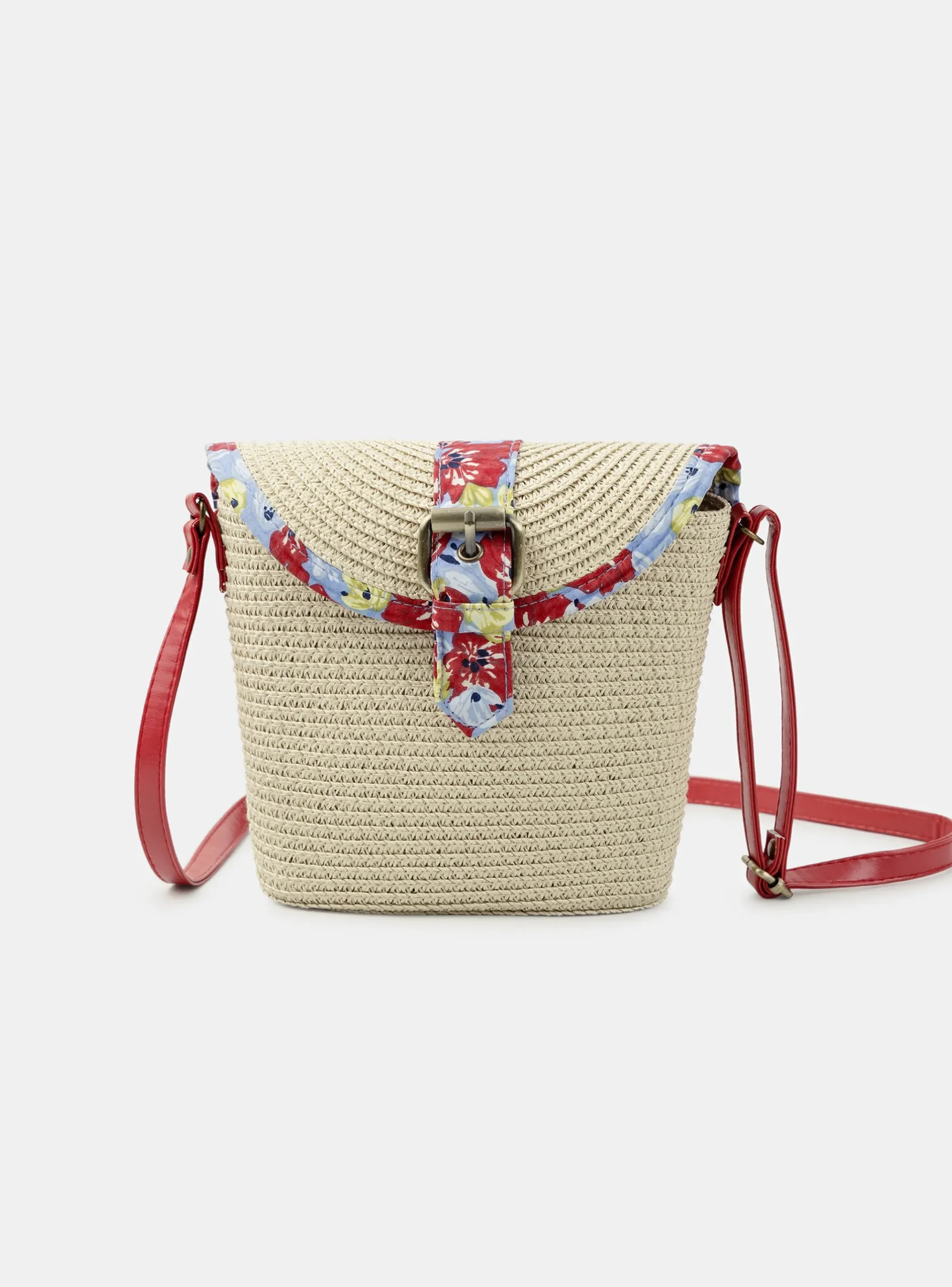 Sergent Major Sac, Cartable & Parapluie-Sac en paille avec anse en simili cuir