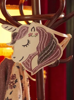 Sergent Major Sac, Cartable & Parapluie-Sac licorne &agrave; paillettes &eacute;cru