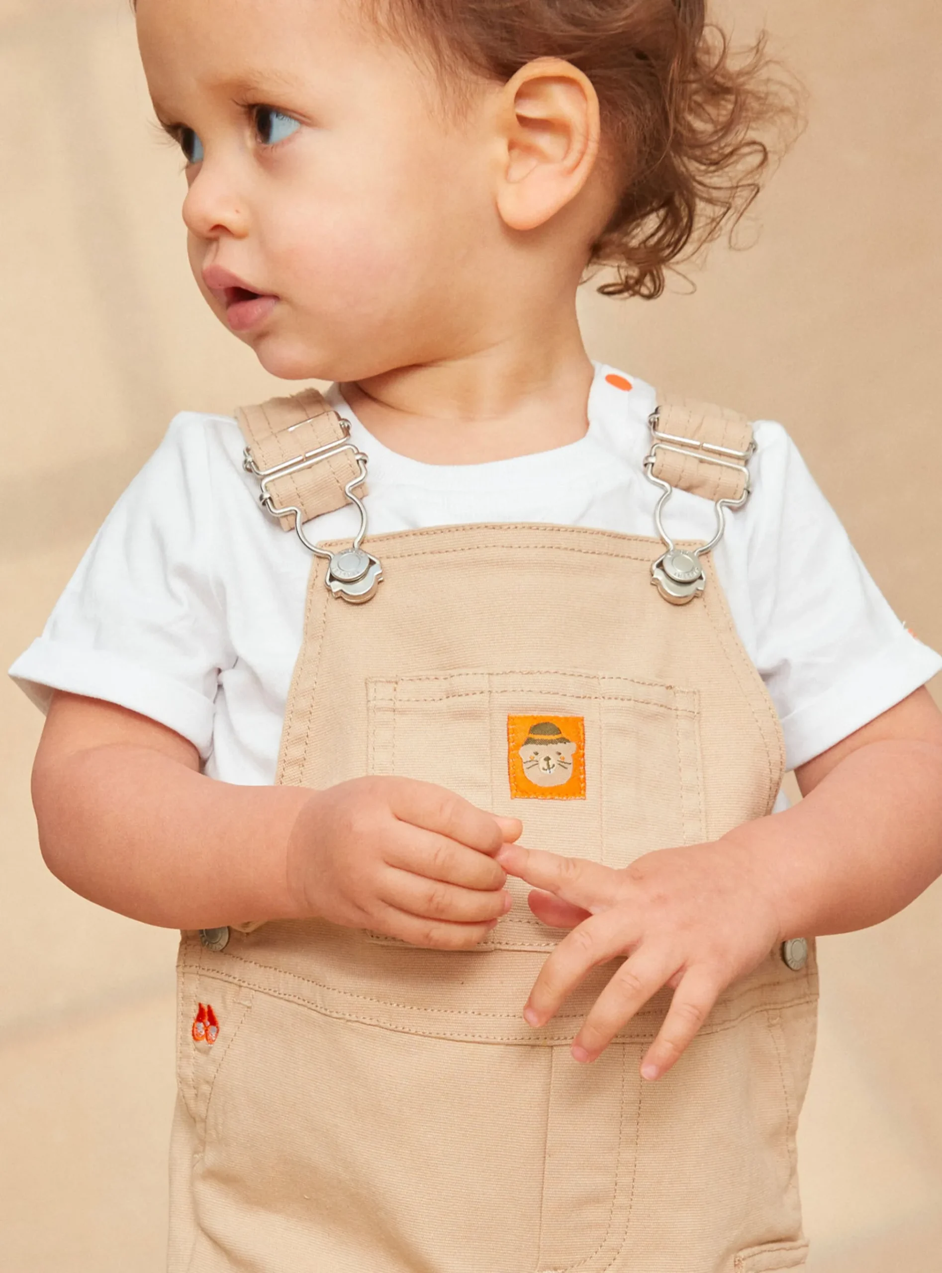 Sergent Major Ensemble, Combinaison & Salopette-Salopette Courte Beige