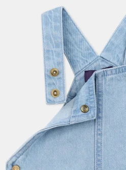 Sergent Major Ensemble, Combinaison & Salopette-Salopette courte en denim avec broderies