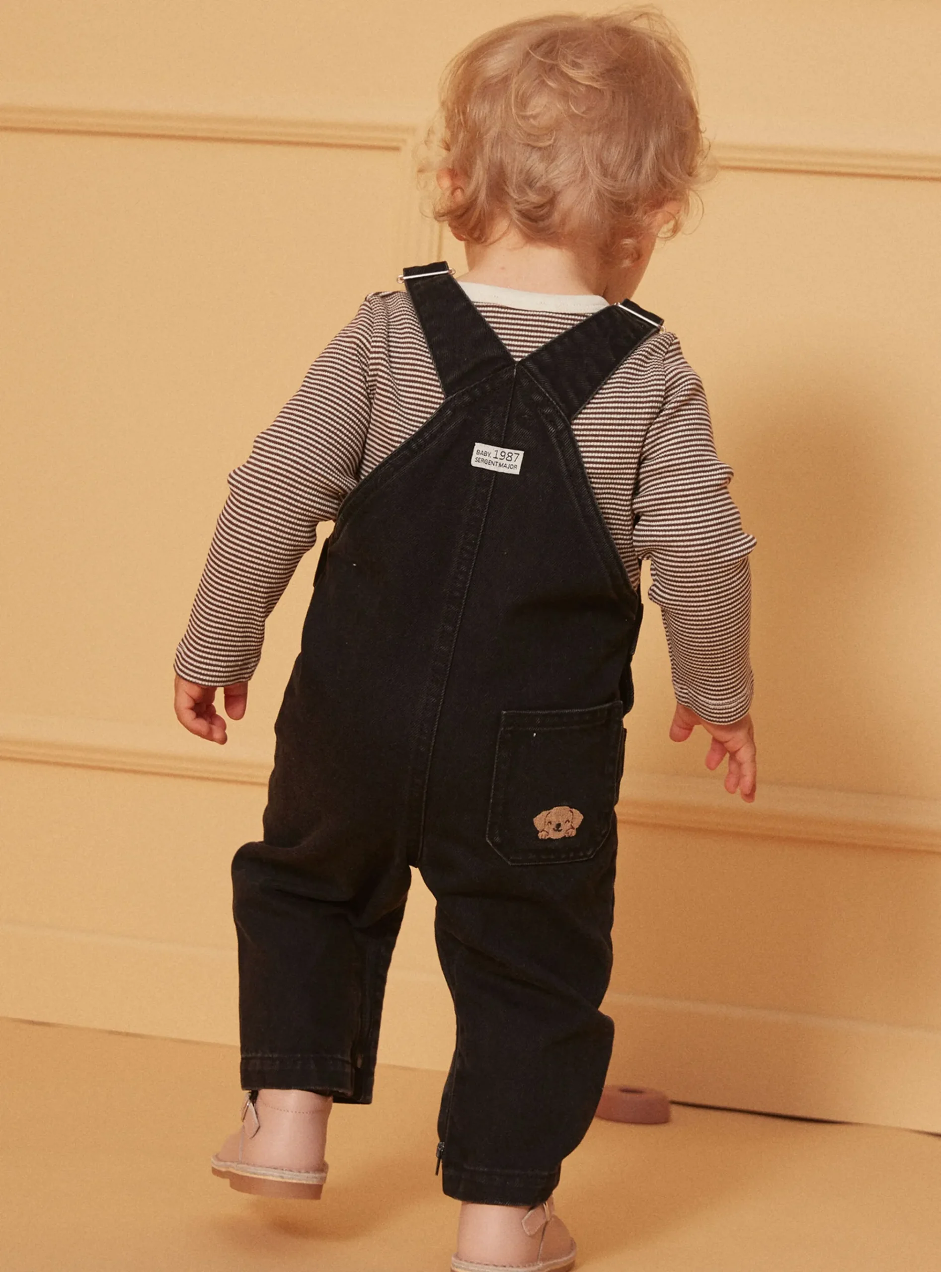 Sergent Major Ensemble, Combinaison & Salopette-Salopette Denim noir