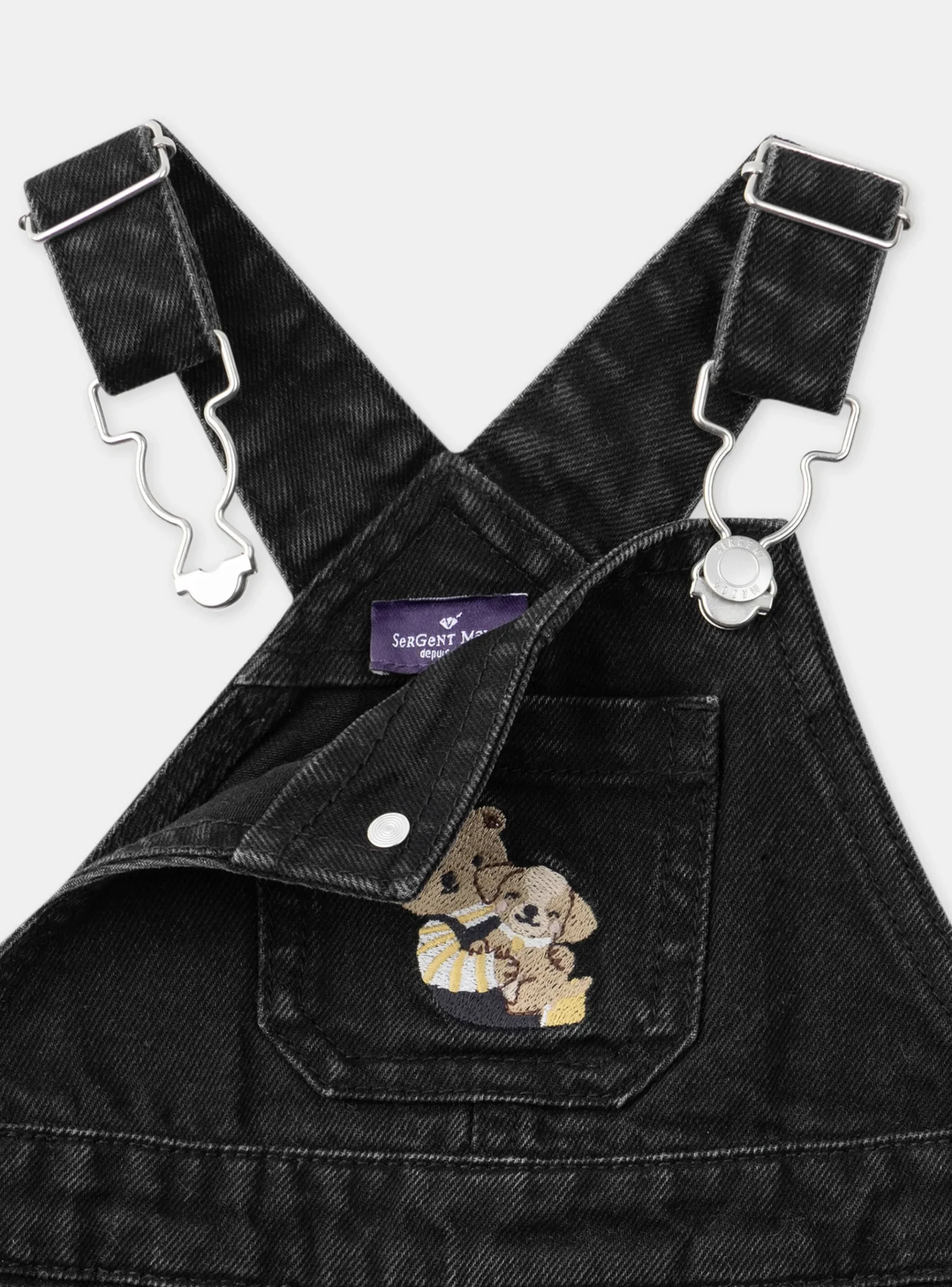 Sergent Major Ensemble, Combinaison & Salopette-Salopette Denim noir