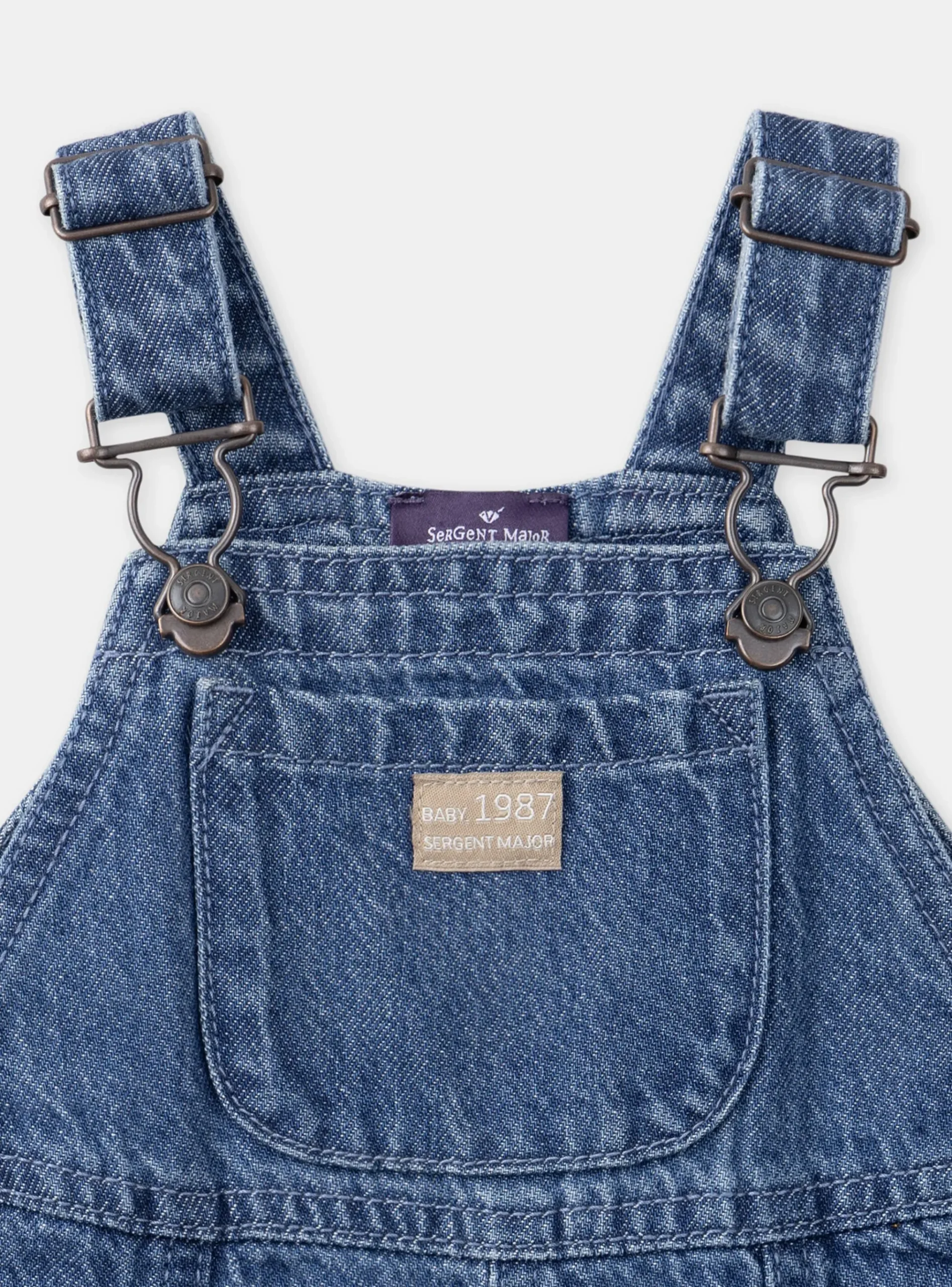 Sergent Major Ensemble, Combinaison & Salopette-Salopette longue en denim