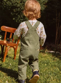 Sergent Major Ensemble, Combinaison & Salopette-Salopette verte en twill