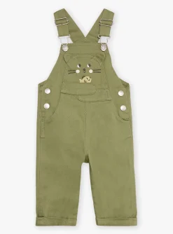 Sergent Major Ensemble, Combinaison & Salopette-Salopette verte en twill