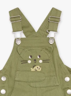 Sergent Major Ensemble, Combinaison & Salopette-Salopette verte en twill