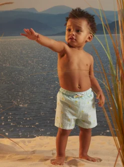Sergent Major Maillot De Bain-Short de bain bleu &agrave; imprim&eacute; rayures