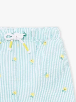 Sergent Major Maillot De Bain-Short de bain bleu &agrave; imprim&eacute; rayures