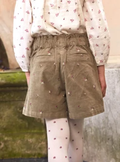 Sergent Major Jupe & Short-Short en velours fleuri
