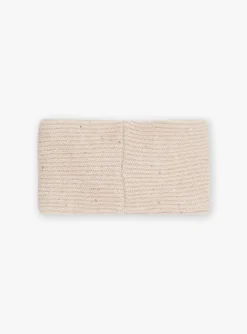 Sergent Major Bonnet, Echarpe & Gant-Snood beige en tricot