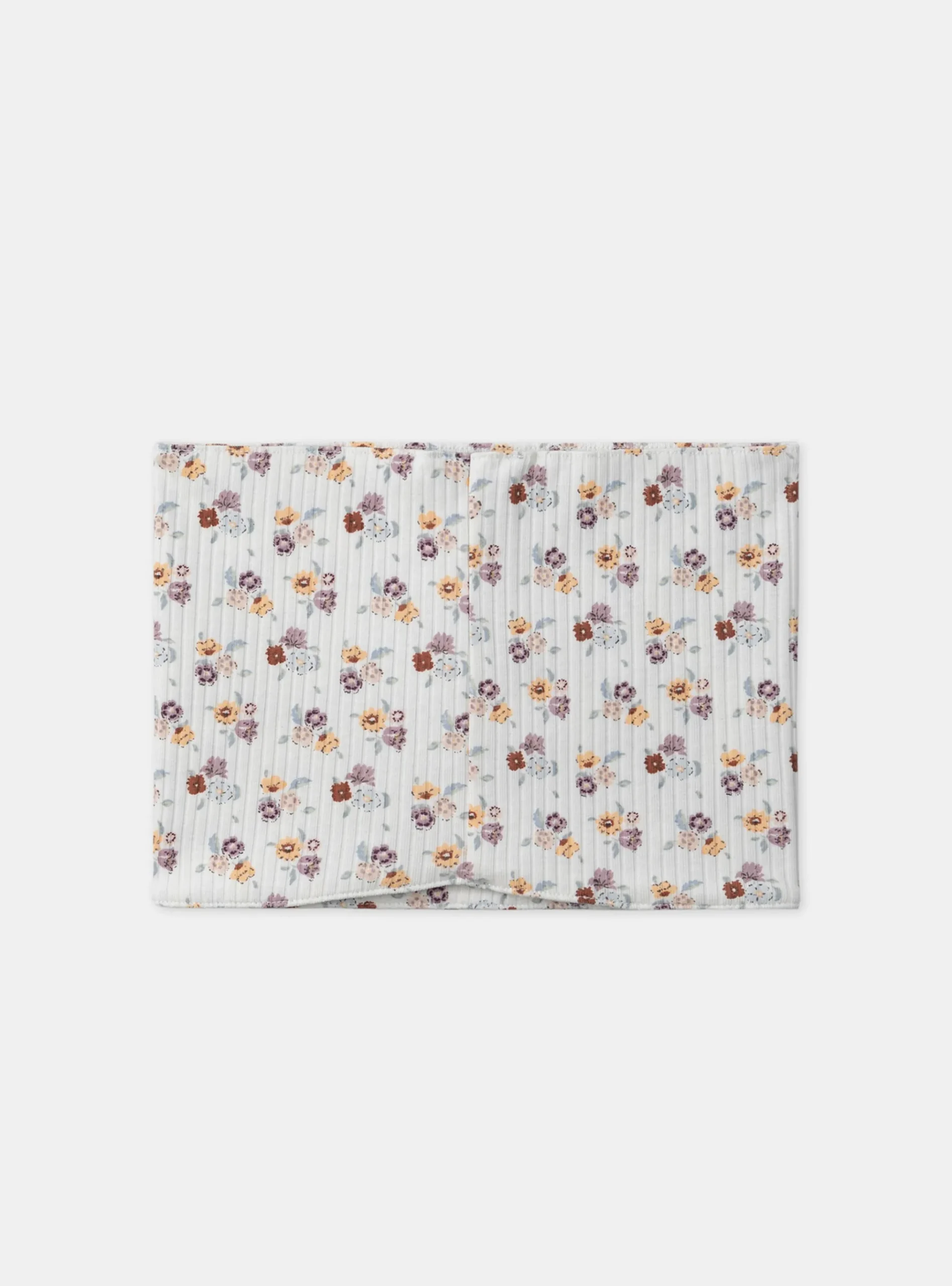 Sergent Major Bonnet, Echarpe & Gant-Snood écru imprimé fleur