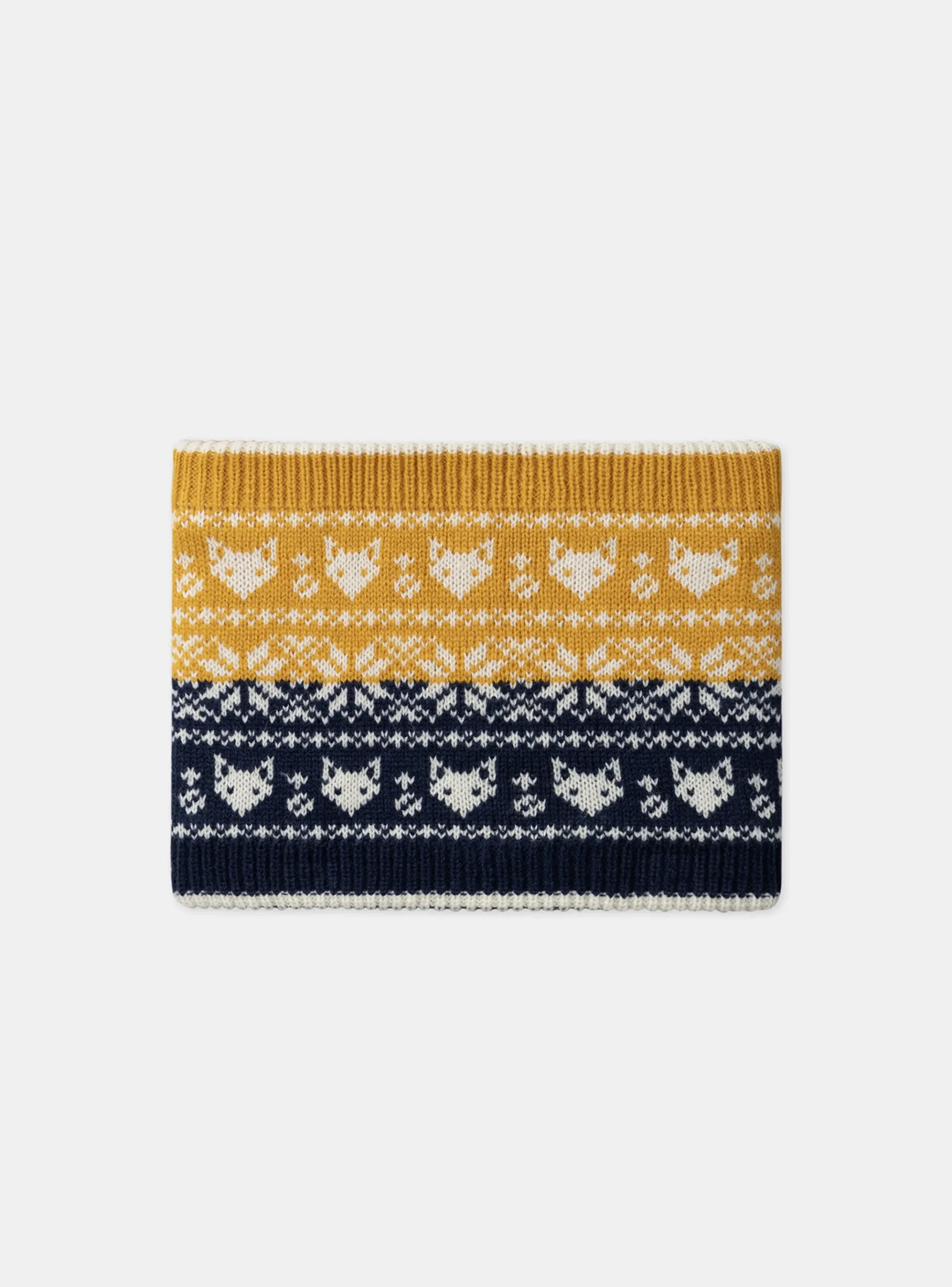 Sergent Major Bonnet, Echarpe, & Gant-Snood jacquard tricolore