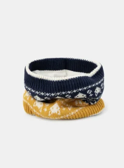 Sergent Major Bonnet, Echarpe, & Gant-Snood jacquard tricolore