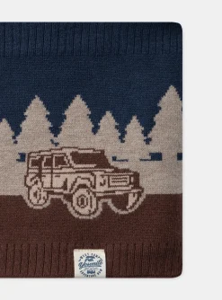 Sergent Major Bonnet, Echarpe, & Gant-Snood tricot jacquard